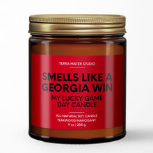 Load image into Gallery viewer, Smells Like A Georgia Win Lucky Game Day Candle | Georgia Merch | 50+ Hour Burn