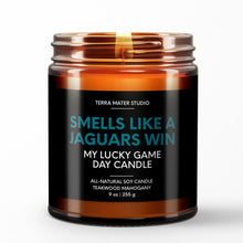 Load image into Gallery viewer, smells like a jacksonville jaguars win scented candle