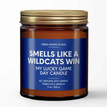 Load image into Gallery viewer, smells like a kentucky wildcats win scented candle with lid