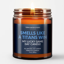Load image into Gallery viewer, smells like a tennessee titans win scented candle