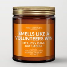 Load image into Gallery viewer, smells like a tennessee volunteers win scented candle with lid