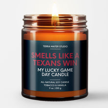 Load image into Gallery viewer, smells like a texans win scented candle