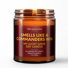 Load image into Gallery viewer, smells like a washington commanders win scented candle