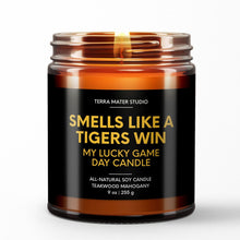 Load image into Gallery viewer, smells like a mizzou tigers win scented candle