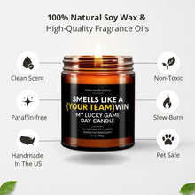 Load image into Gallery viewer, Smells Like 'Your Custom Team' Win | Personalized Candle for Sports Fans