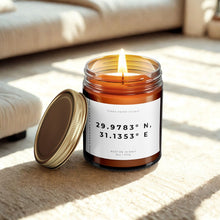 Load image into Gallery viewer, Custom Coordinates Candle | Personalized Gift | Custom Candle