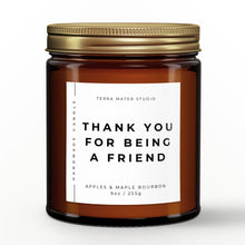 Load image into Gallery viewer, than you candle gift of appreciation scented candle with lid on