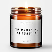 Load image into Gallery viewer, Custom Coordinates Candle | Personalized Gift | Custom Candle