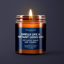 Load image into Gallery viewer, Smells Like A Nittany Lions Win | Penn State Lucky Game Day Candle | Soy Wax Candle
