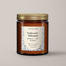 Load image into Gallery viewer, Teakwood Mahogany Soy Wax Candle
