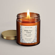 Load image into Gallery viewer, White Tea + Citrus Soy Wax Candle
