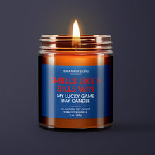 Load image into Gallery viewer, Smells Like A Bills Win | Buffalo Lucky Game Day Candle | Soy Wax Candle
