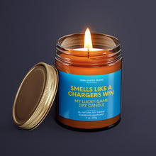 Load image into Gallery viewer, Smells Like A Chargers Win | Los Angeles Lucky Game Day Candle | Soy Wax Candle
