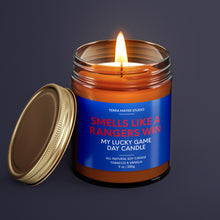 Load image into Gallery viewer, Smells Like A Rangers Win | New York Lucky Game Day Candle | Soy Wax Candle
