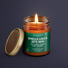 Load image into Gallery viewer, Smells Like A Jets Win | New York Lucky Game Day Candle | Soy Wax Candle
