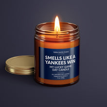 Load image into Gallery viewer, Smells Like A Yankees Win | New York Lucky Game Day Candle | Soy Wax Candle
