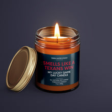 Load image into Gallery viewer, Smells Like A Texans Win | Houston Lucky Game Day Candle | Soy Wax Candle
