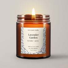 Load image into Gallery viewer, Lavender Garden Soy Wax Candle
