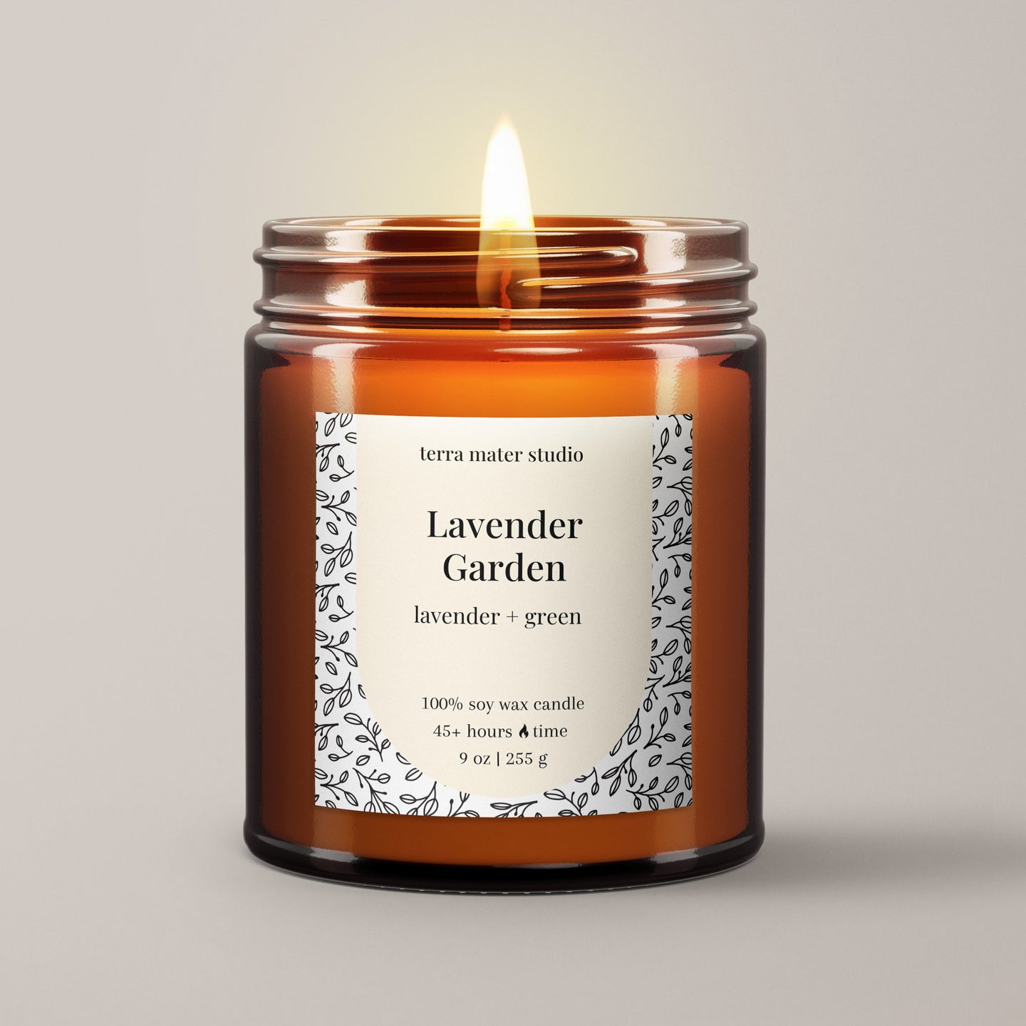 Lavender Garden Soy Wax Candle