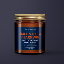 Load image into Gallery viewer, Smells Like A Bears Win | Chicago Lucky Game Day Candle | Soy Wax Candle
