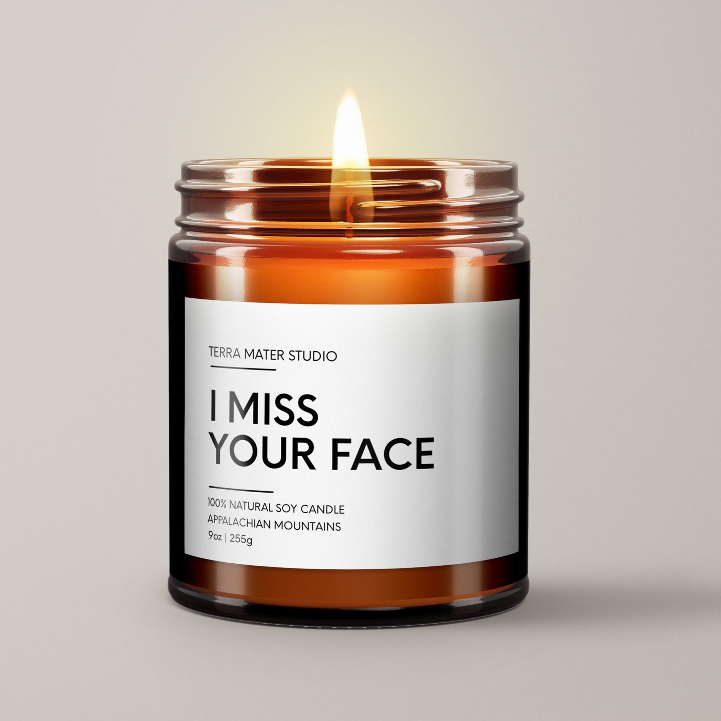 I Miss Your Face Soy Wax Candle | Candle Gift