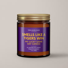 Load image into Gallery viewer, Smells Like A Tigers Win | LSU Lucky Game Day Candle | Soy Wax Candle
