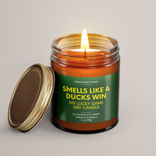 Load image into Gallery viewer, Smells Like A Ducks Win | Oregon Lucky Game Day Candle | Soy Wax Candle
