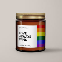 Load image into Gallery viewer, Love Always Wins Soy Wax Candle | Candles With Purpose
