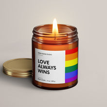 Load image into Gallery viewer, Love Always Wins Soy Wax Candle | Candles With Purpose
