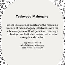 Load image into Gallery viewer, Teakwood Mahogany Soy Wax Candle
