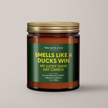 Load image into Gallery viewer, Smells Like A Ducks Win | Oregon Lucky Game Day Candle | Soy Wax Candle
