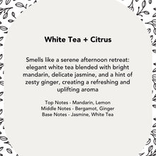 Load image into Gallery viewer, White Tea + Citrus Soy Wax Candle
