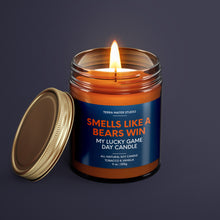 Load image into Gallery viewer, Smells Like A Bears Win | Chicago Lucky Game Day Candle | Soy Wax Candle
