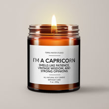 Load image into Gallery viewer, Capricorn Birthday Candle | Soy Wax Candle | Horoscope Candle
