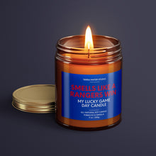 Load image into Gallery viewer, Smells Like A Rangers Win | New York Lucky Game Day Candle | Soy Wax Candle
