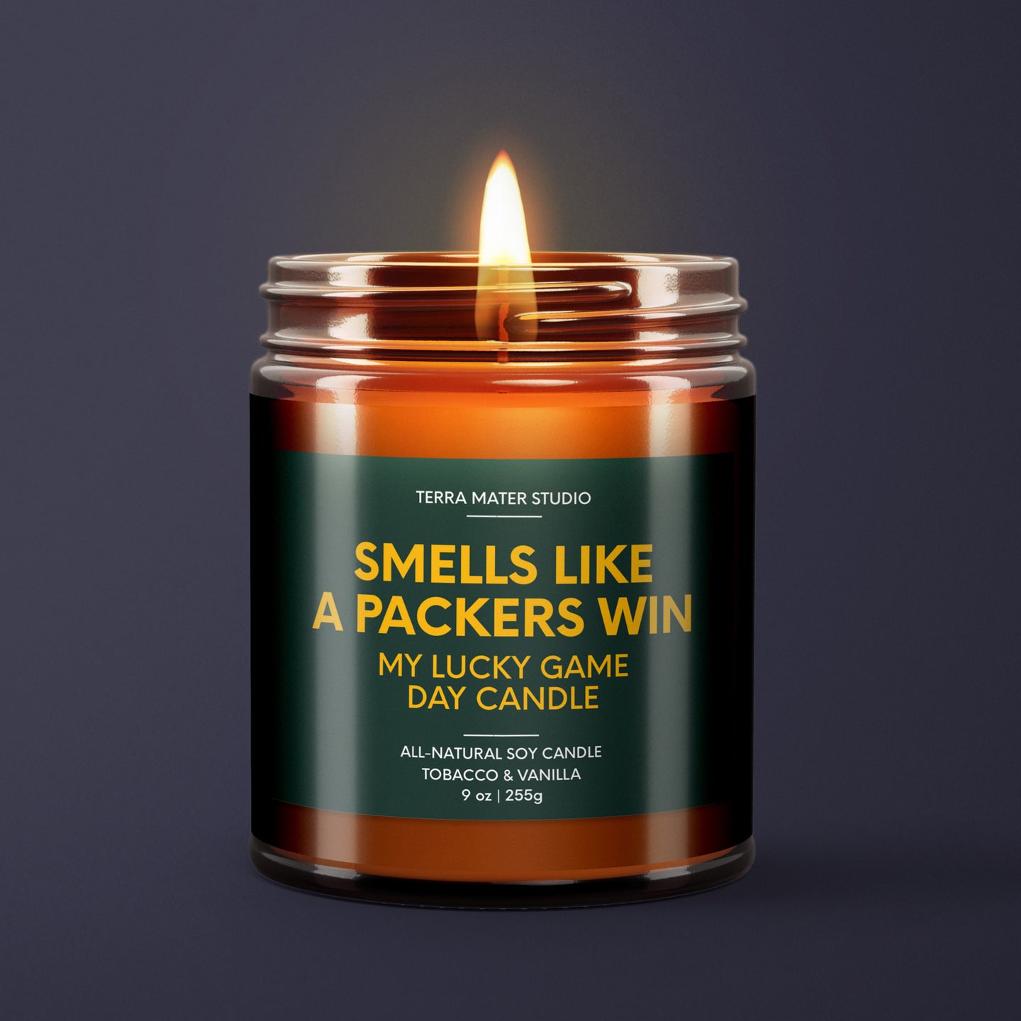 Smells Like A Packers Win | Green Bay Lucky Game Day Candle | Soy Wax Candle