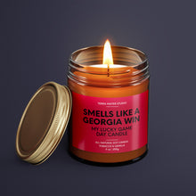 Load image into Gallery viewer, Smells Like A Georgia Win | Georgia Lucky Game Day Candle | Soy Wax Candle
