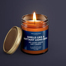 Load image into Gallery viewer, Smells Like A Nittany Lions Win | Penn State Lucky Game Day Candle | Soy Wax Candle
