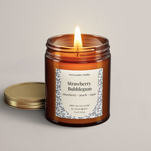 Load image into Gallery viewer, Strawberry Bubblegum Soy Wax Candle
