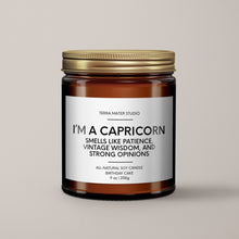 Load image into Gallery viewer, Capricorn Birthday Candle | Soy Wax Candle | Horoscope Candle
