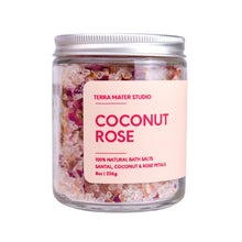 Load image into Gallery viewer, Coconut Rose | Organic Botanical Bath Salts | 8 oz
