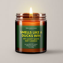 Load image into Gallery viewer, Smells Like A Ducks Win | Oregon Lucky Game Day Candle | Soy Wax Candle
