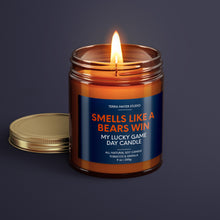 Load image into Gallery viewer, Smells Like A Bears Win | Chicago Lucky Game Day Candle | Soy Wax Candle
