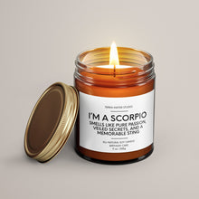 Load image into Gallery viewer, Scorpio Birthday Candle | Soy Wax Candle | Horoscope Candle
