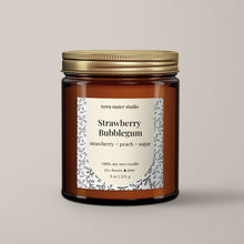 Load image into Gallery viewer, Strawberry Bubblegum Soy Wax Candle
