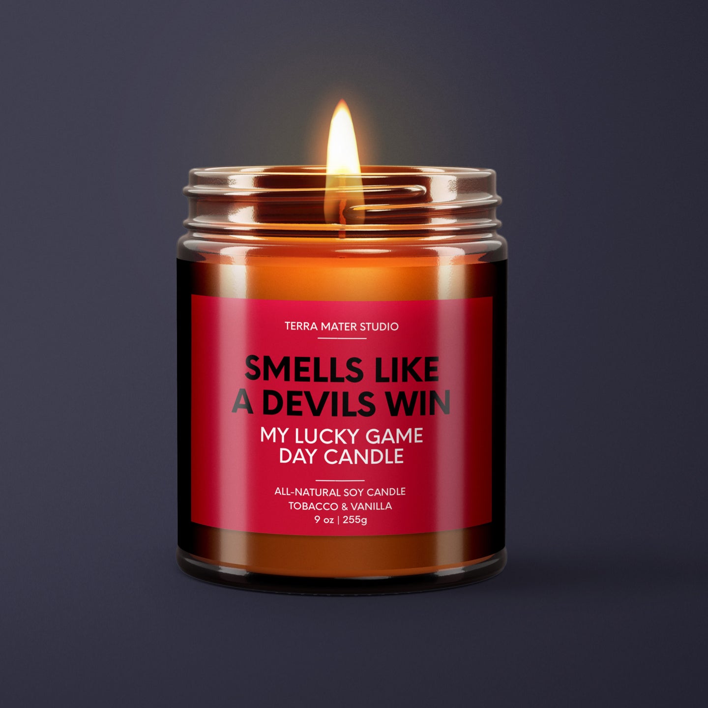 Smells Like A Devils Win | New Jersey Lucky Game Day Candle | Soy Wax Candle