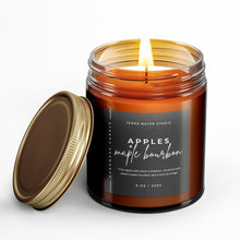 Load image into Gallery viewer, Apples &amp; Maple Bourbon All-Natural Scented Candle | 50+ Hour Burn
