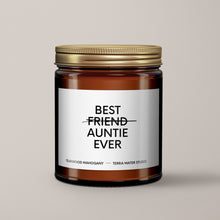 Load image into Gallery viewer, Best Friend To Auntie Soy Wax Candle | Pregnancy Announcement Gift
