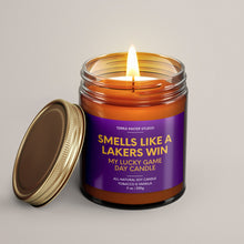 Load image into Gallery viewer, Smells Like A Lakers Win | Los Angeles Lucky Game Day Candle | Soy Wax Candle
