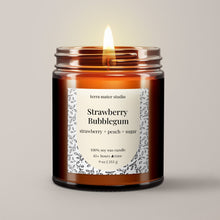 Load image into Gallery viewer, Strawberry Bubblegum Soy Wax Candle
